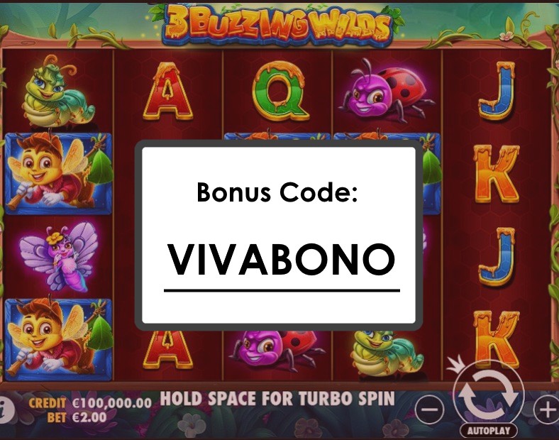 3 Buzzing Wilds Gana hasta 50x por línea con símbolos premium